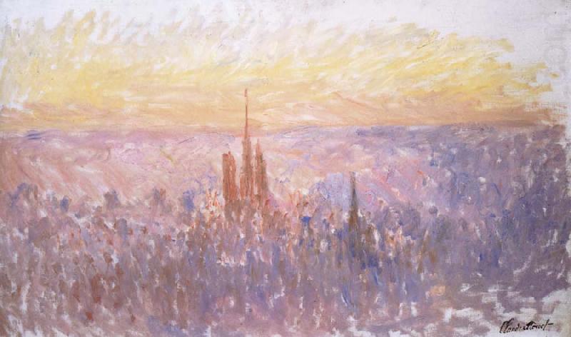 Claude Monet View of Rouen china oil painting image